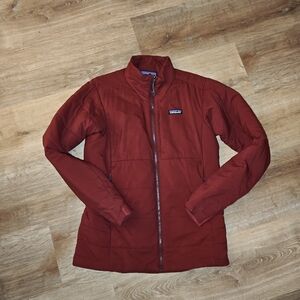 Patagonia Nano Air Jacket-Oxide/Brick Red Men's Medium-Full Zip-Insulated-GUC